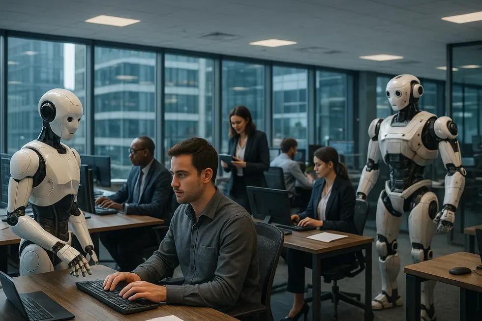 Representation of agentic AI systems transforming business environments in 2026.