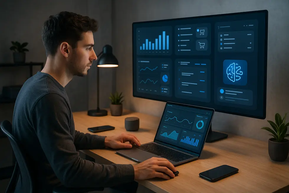 A solo entrepreneur leveraging Micro SaaS solutions with AI-driven tools.