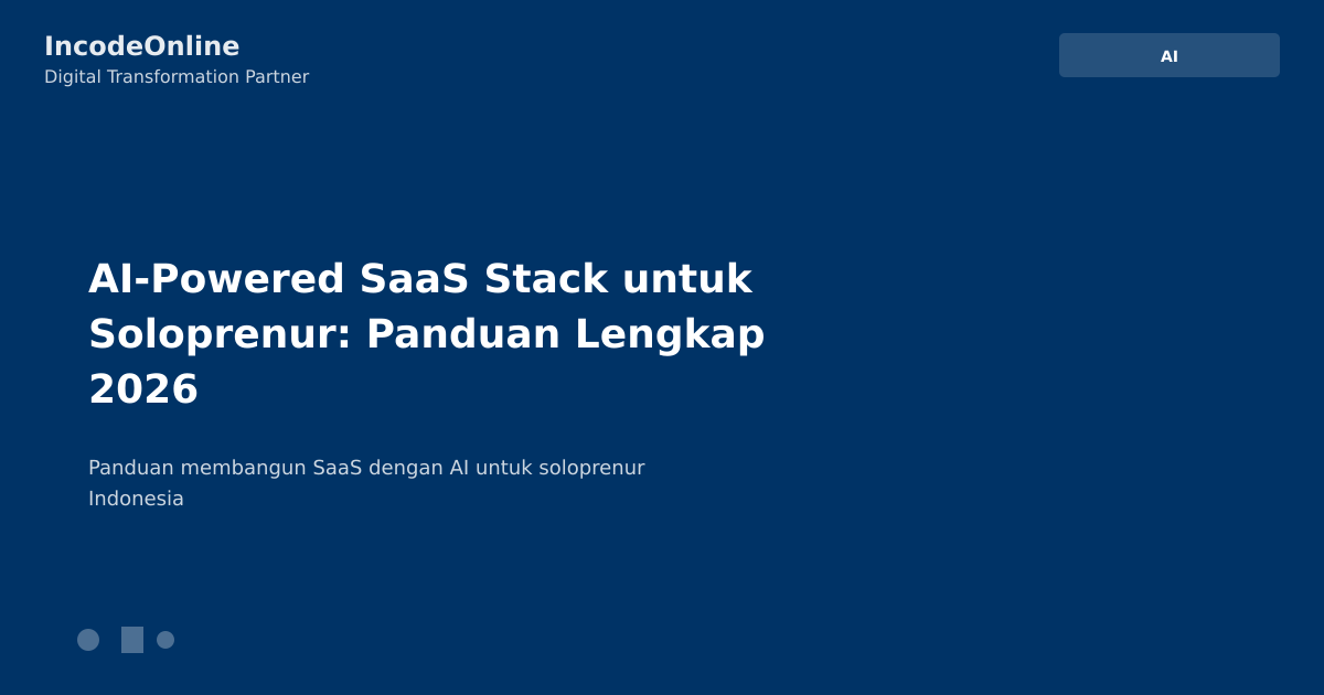 Featured Image AI SaaS Stack untuk Soloprenur Incode Online