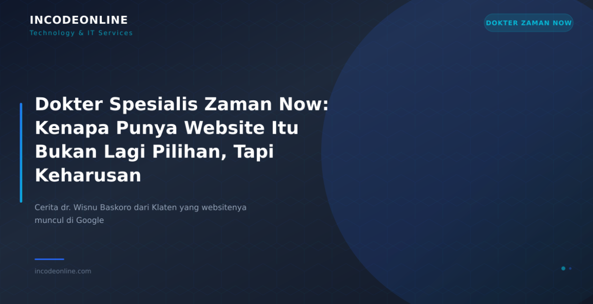 Featured Image Personal Branding Digital Dokter Spesialis Incode Online