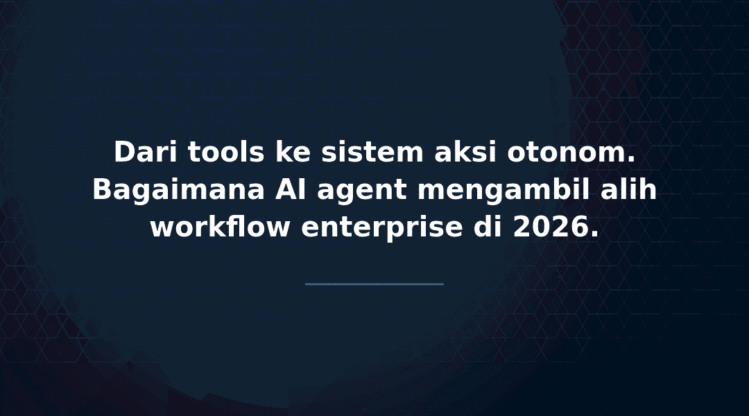 Agentic AI Autonomous AI Agents di Enterprise Operations 2026 featured image incodeonline.com