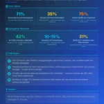 Infografik AI Customer Analytics: 71% konsumen expect personalisasi, recommendation engine Amazon 35%, Netflix 75%, AI traffic 42% lebih baik konversi
